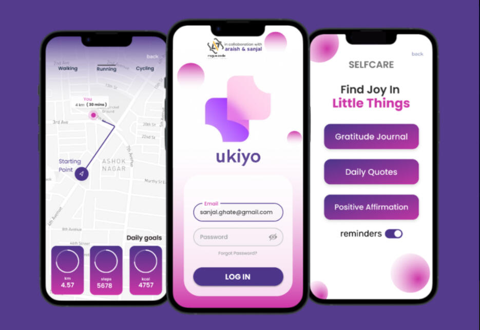 a mobile app for busy urbanites to manage their well-being on the go. Track mood, exercise, and sleep, set reminders for self-care, and connect with a supportive community. Simplifyingself-care for busy lives.